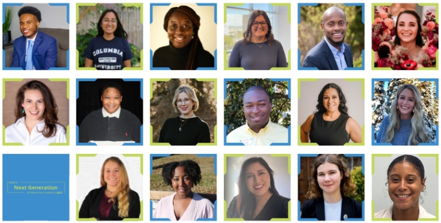 NAA next generation of afterschool leaders: 17 headshots of diverse young people