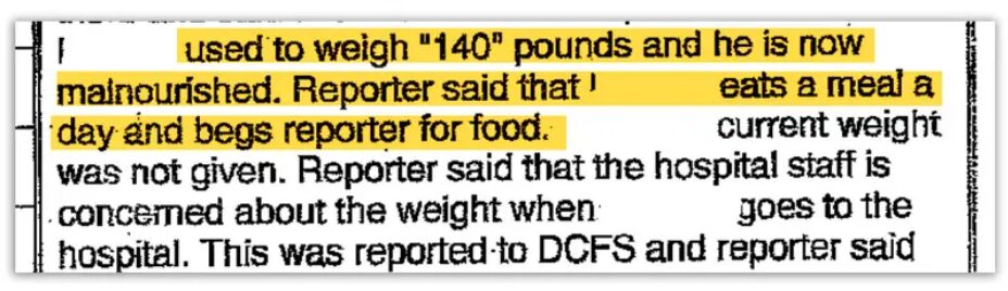 Illinois home schooling: Report partial content screenshot black text in white