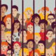 CA juvenile system: Multicolored illustration of around 25 yung faces behind vertical bars