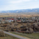 Rural Tribal COVID-19 Healthcare grants; Wind River Indian Reservation town and landscape